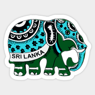 Sri Lanka Elephant Decal Sticker